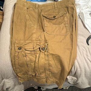 Men’s longer length cargo shorts, American Eagle